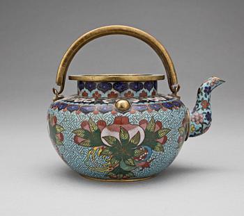 TEKANNA, cloisonné, Kina, 1800-tal.