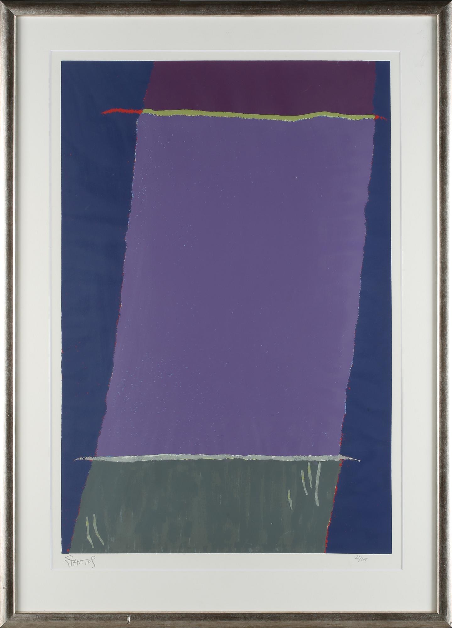 THEODOROS STAMOS, färglitografi,signerad och numrerad 21/100.