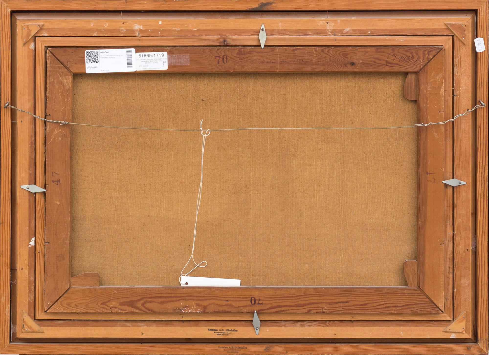 GUSTAV RYDBERG, signed painting.