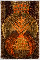 Terttu Tomero, ryijy, malli Neovius. Noin 160 x 110 cm.