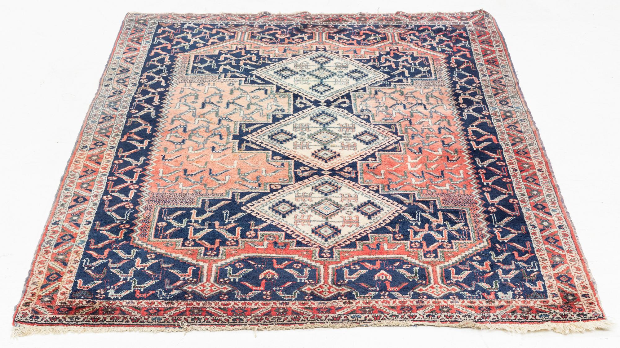 Matta, antik Afshari, ca 178 x 130 cm.