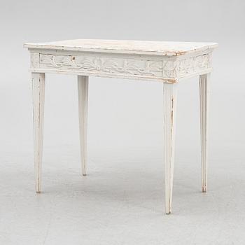 A Gustavian table, circa 1800.
