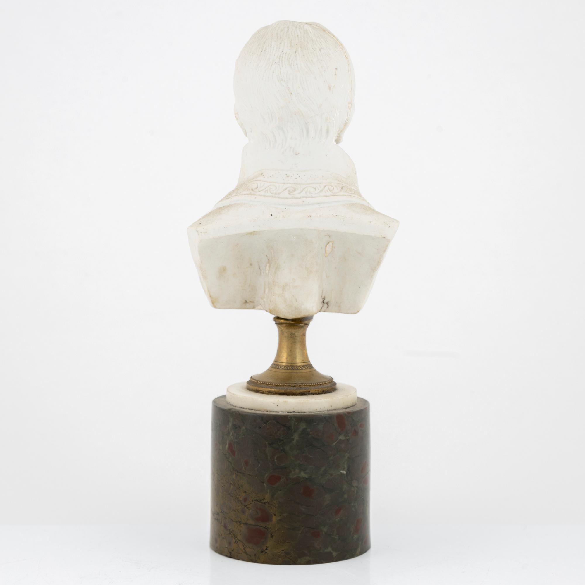 A Napoleon parian byst figurine.