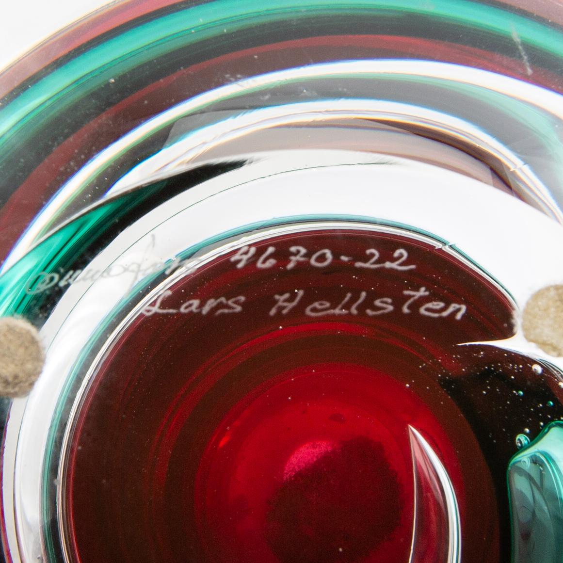 Lars Hellsten, a vase, Orrefors.