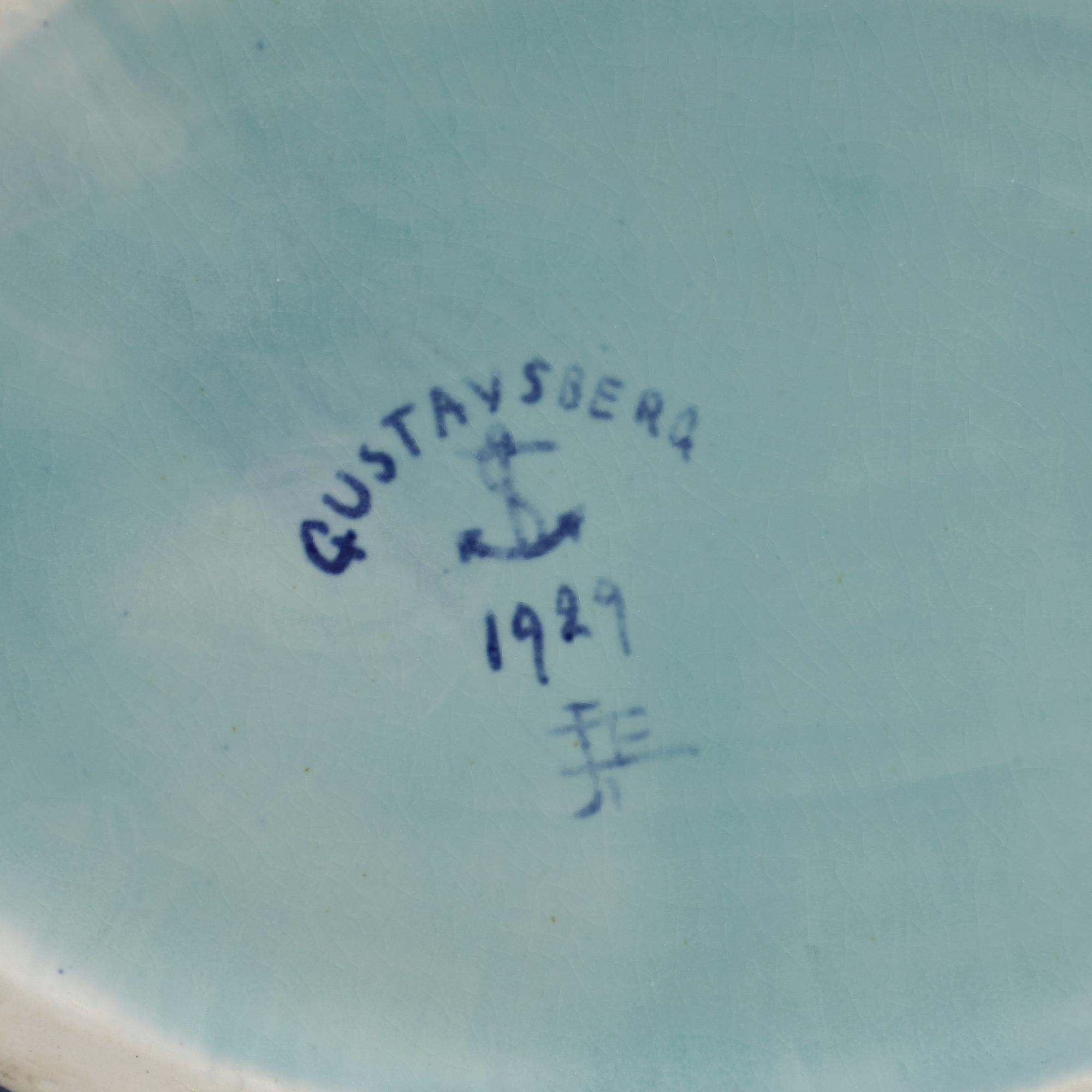 SKÅL. Stengods, Sgraffitto, Josef Ekberg Gustavsberg 1929. Signerad.