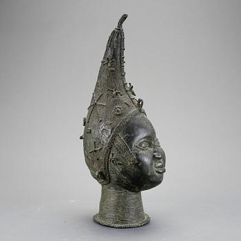 SKULPTUR, kopia efter äldre förlaga, Benin, 1900-tal.
