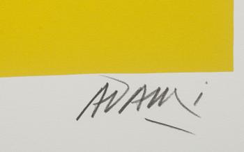 VALERIO ADAMI, färgserigrafi, signerad och numrerad 79/200.