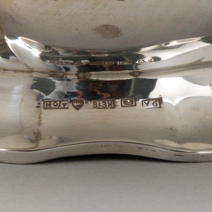 KAFFESERVIS, 3 st, silver, Helsingfors 1952. Totalvikt 1193 g.