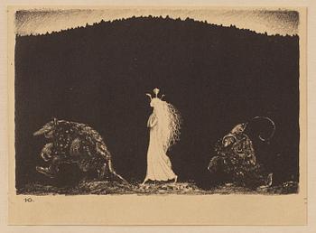 John Bauer, "Troll" 10 litografier i mapp/bok.