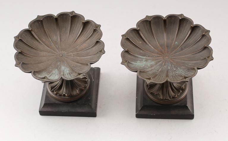 TAZZOR, 1 par, senempire, 1830-/40-tal.