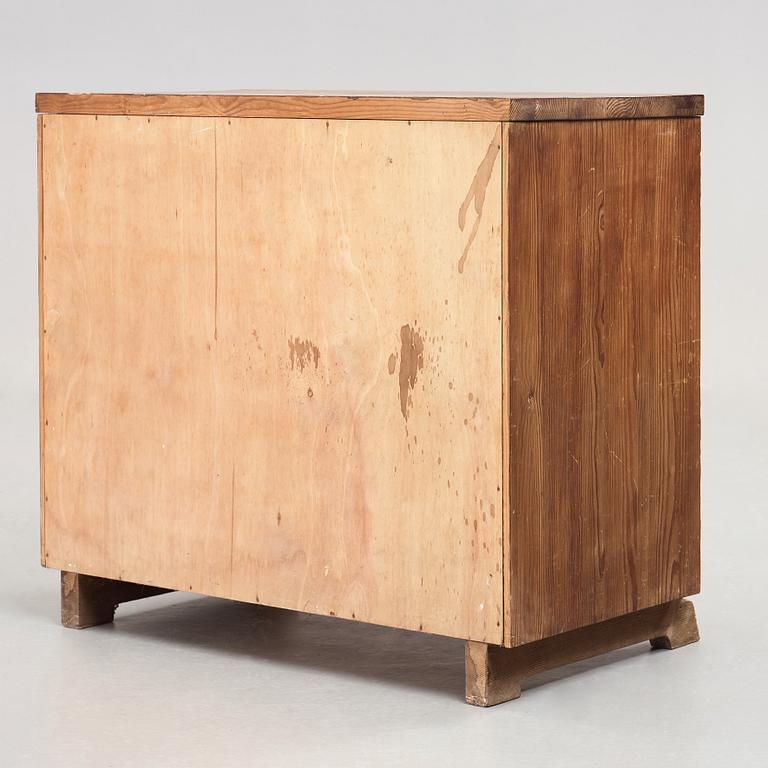 Axel Einar Hjorth, attributed to, a pine chest of drawers, Nordiska Kompaniet, Sweden 1930´s.