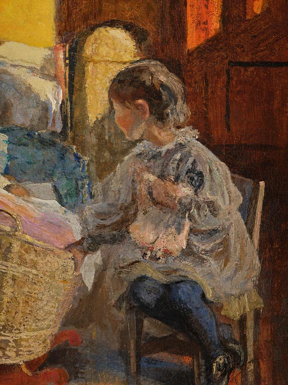 Viggo Pedersen, "Girl by the Cradle".
