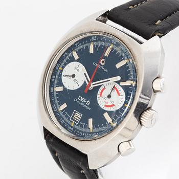 Certina, DS-2, Chronolympic, chronograph, wristwatch, 42,5 x 40,5 (48) mm.