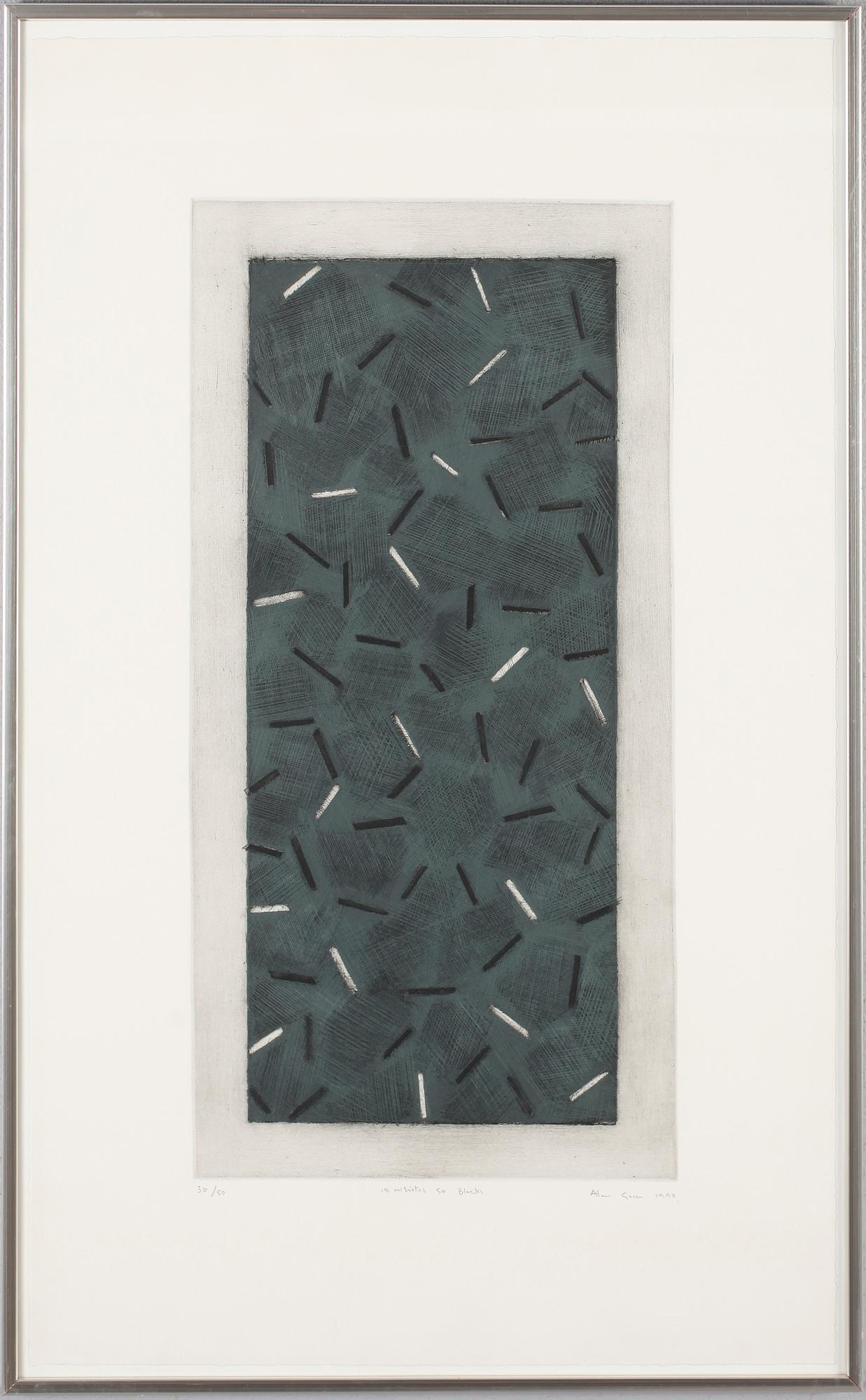 ALAN GREEN, etsning, signerad och daterad 1990, numrerad 30/50.