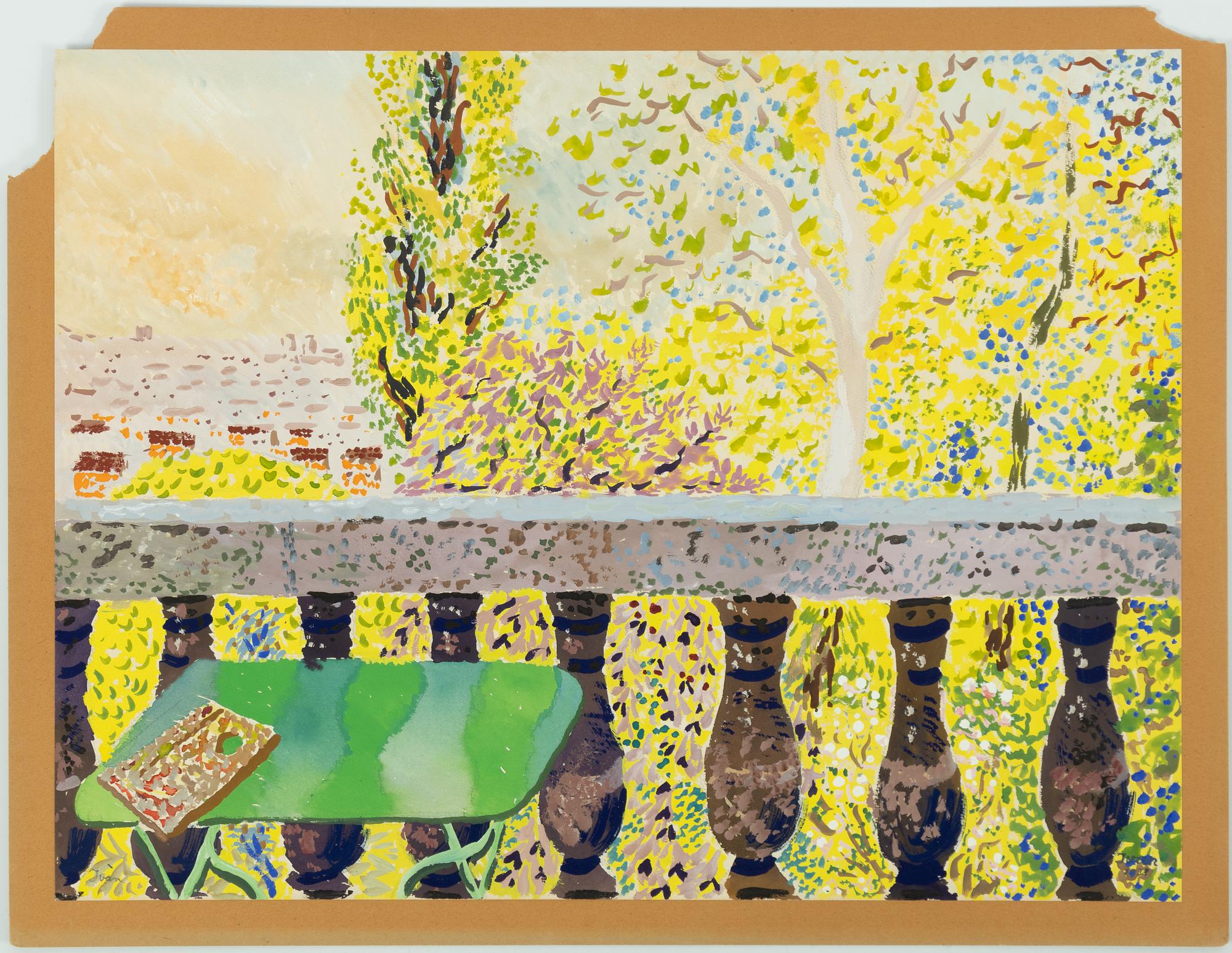 Iván Grünewald, View over the balustrade.