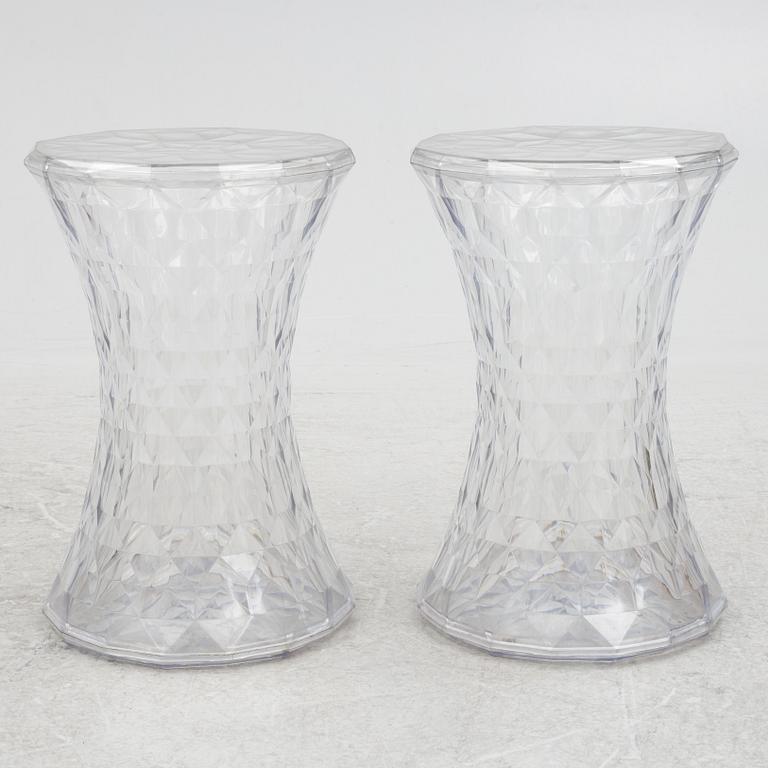 Marcel Wanders, stools, 4 pcs, "Stone", Kartell, contemporary.
