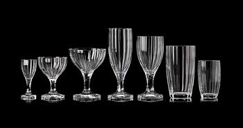 GLASSERVIS, 88 delar, "Lagerberg", Kosta, Design Elis Bergh.