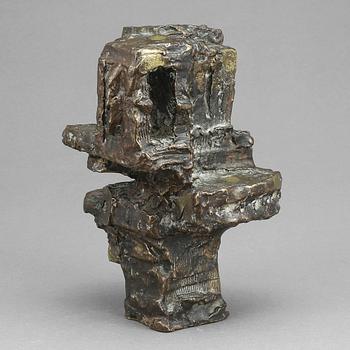 INGA BAGGE, skulptur, mässing, signerad.