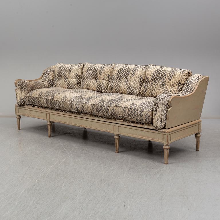 A Swedish Gustavian sofa, late 18th century.