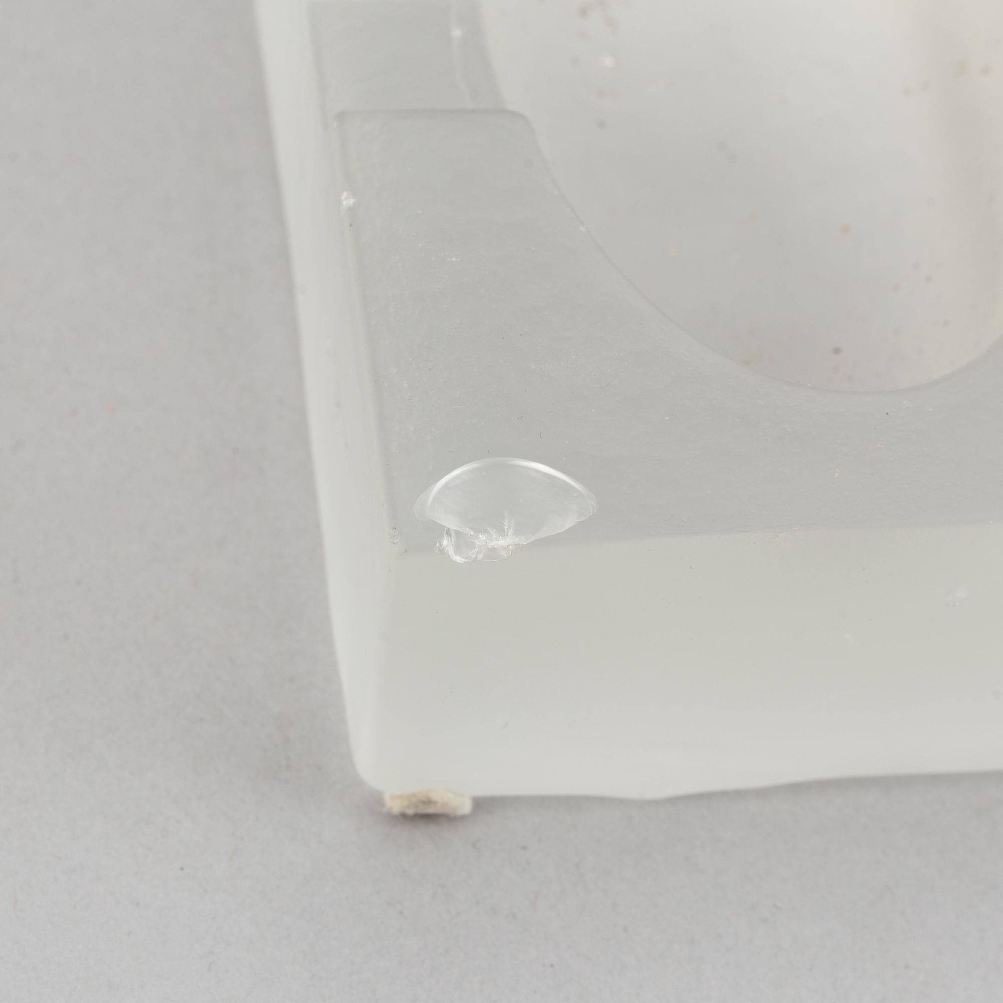 Bertil Vallien, two glass sculptures, Kosta Boda.