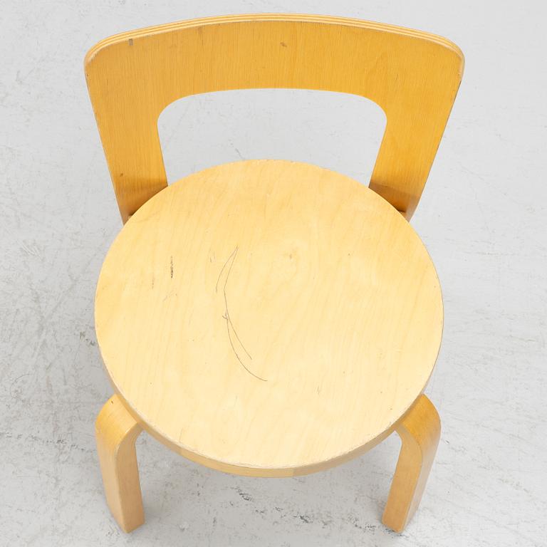 Alvar Aalto, barnstolar, 4 st, Artek, Finland.