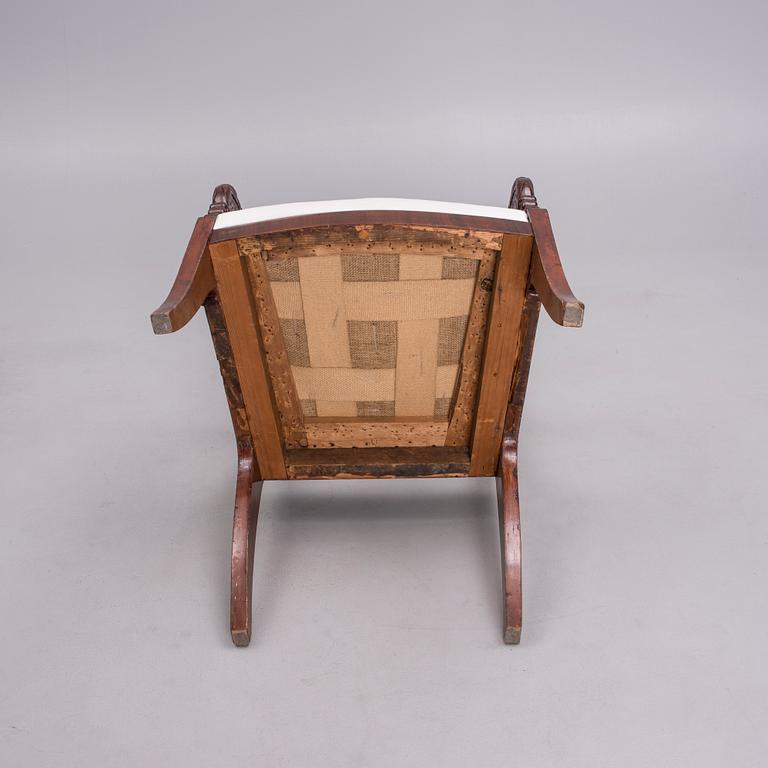 KARMSTOL, biedermeier, 1800-talets mitt.
