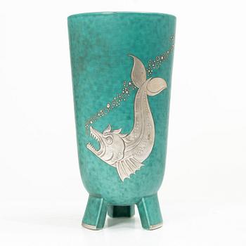 Wilhelm Kåge, Vase, “Argenta”, mid-20th century.