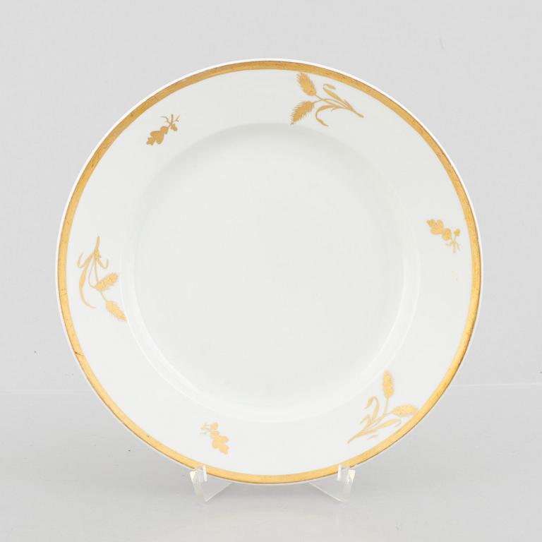 A set of eleven German porcelain plates, Fürstenberg, 19th century.