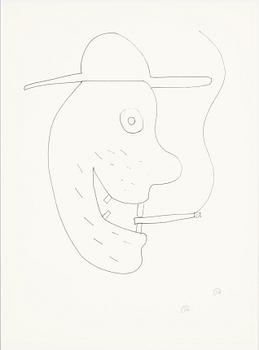 Roger Risberg, tuschteckning, signerad. Utförd 2008.