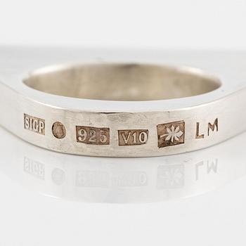 Sigurd Persson, a ring, sterling silver with gilding, Stockholm 1995.