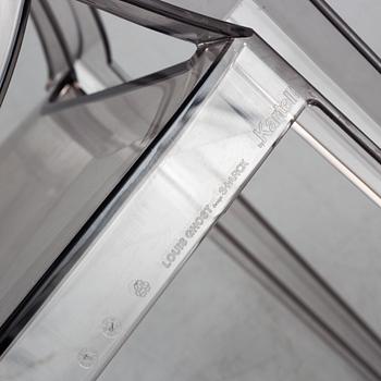 Philippe Starck, stolar ett par, "Louis Ghost", Kartell, formgiven 2002.