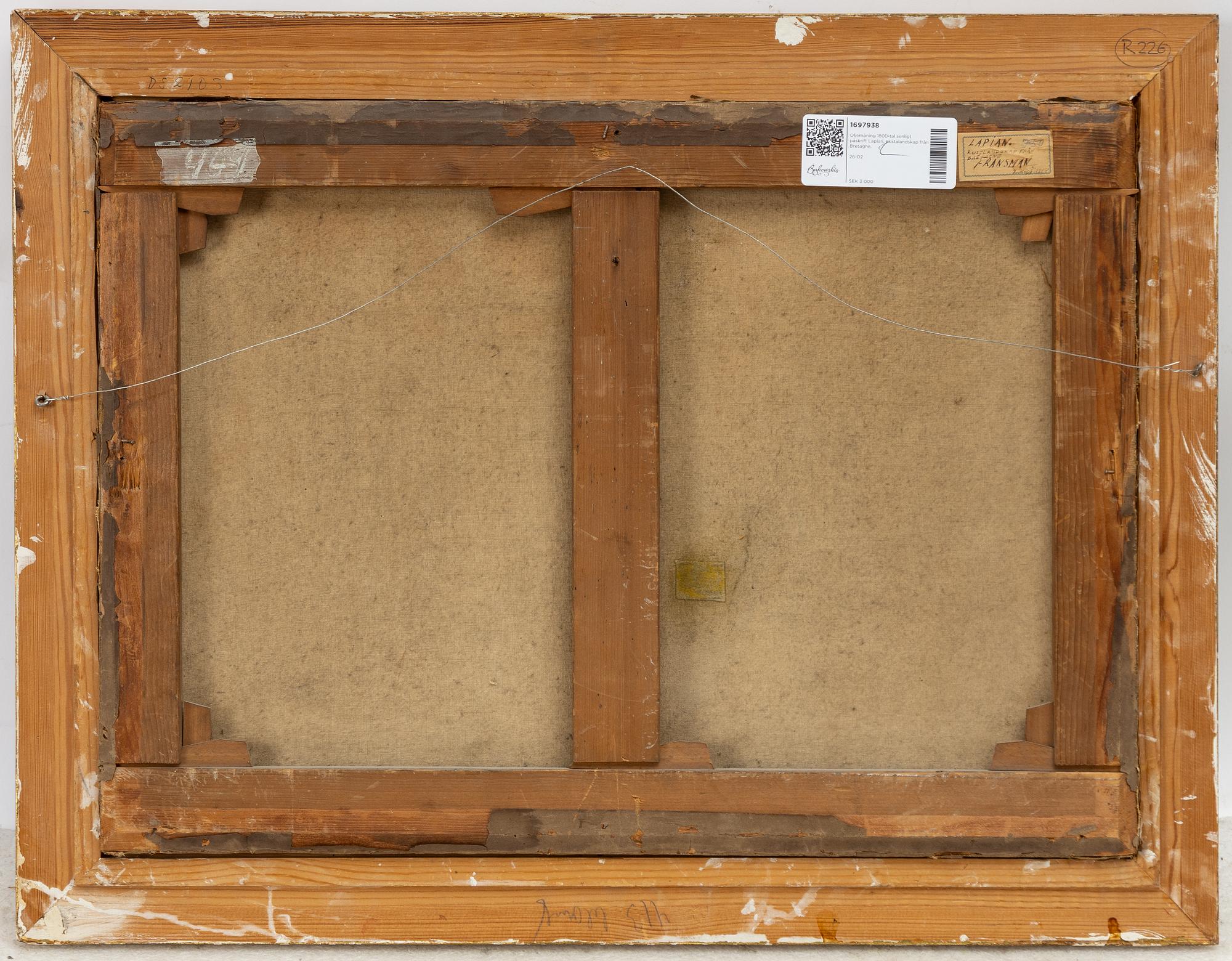 French school, 19th century, Coastal landscape, Brittany.