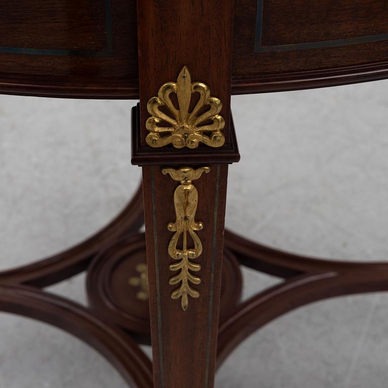 Sofa, 2 chairs, stool, table, Empire style, 5 pieces, 20th century.