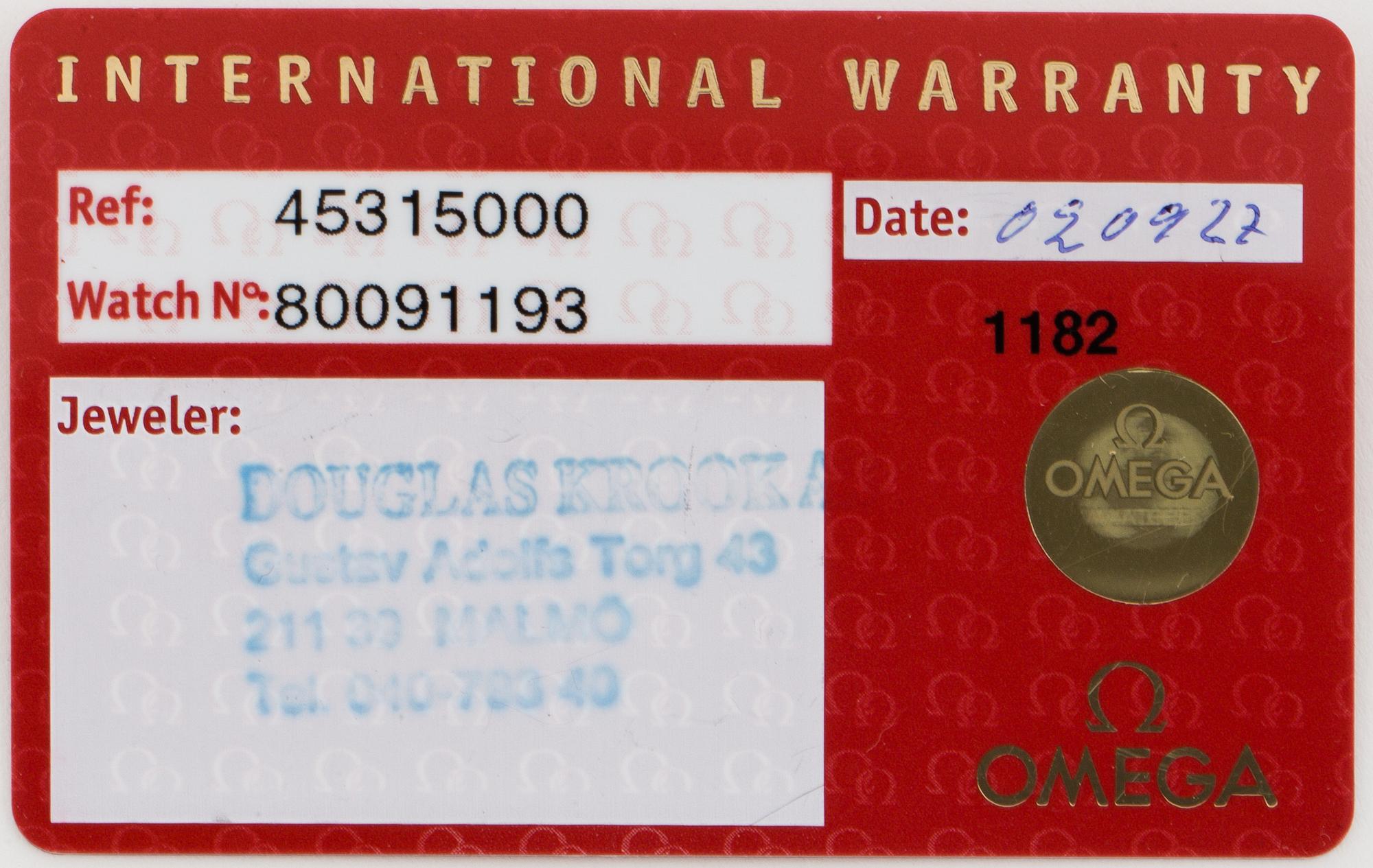 OMEGA, De Ville, Chronometer, wristwatch, 37,5 mm.