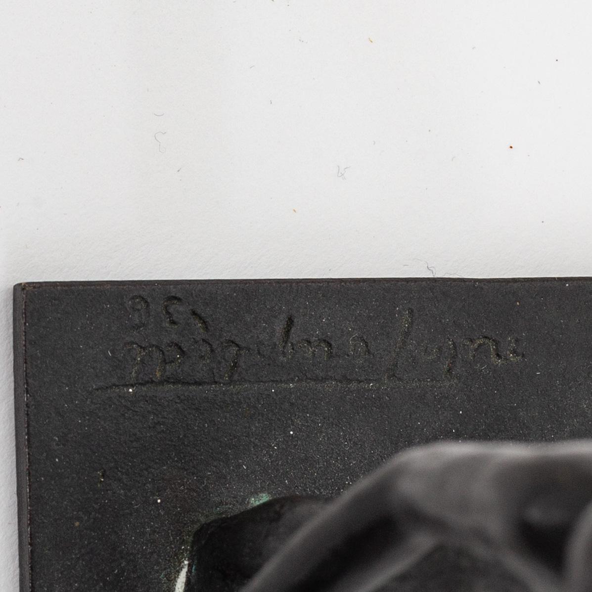 Nils Fougstedt, sculpture, bronze, signed and dated -36.