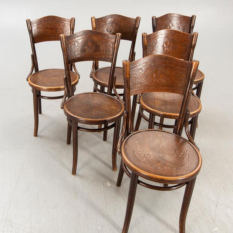 A set of six Thonet chairs first half of the 20th century.