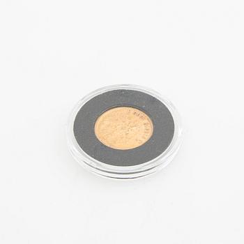 Guldmynt Ryssland, Nicolai II 5 Rubel, 1898.