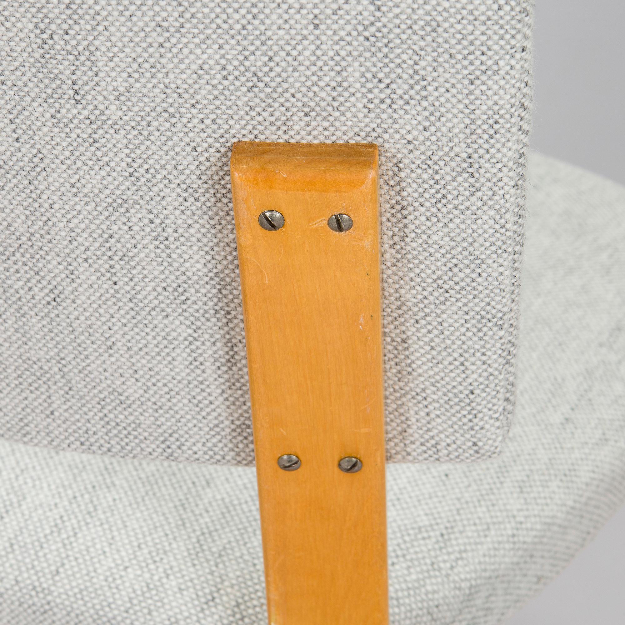 Alvar Aalto, stolar, 6 st, modell 63, O.Y. Huonekalu- ja Rakennustyötehdas A.B. 1900-talets mitt.