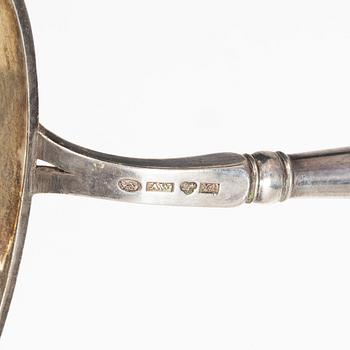 Soppslevar, 2 st, silver, Sverige 1800-talets mitt.