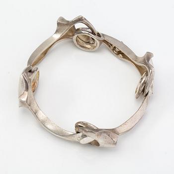 Björn Weckström, Armband "Kangs boja", sterlingsilver. Lapponia 1977.