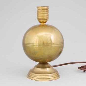 A Art Deco brass table light.