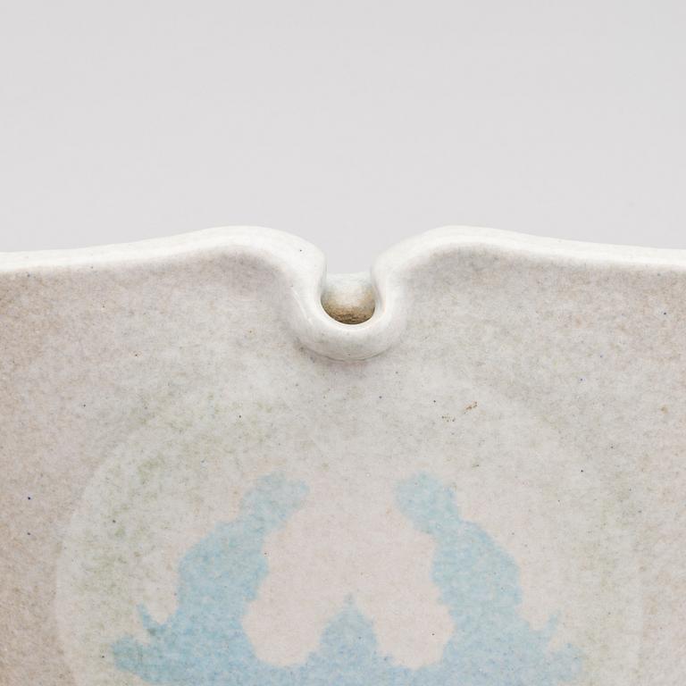 A HANS DE JONG STONEWARE VASE, stampsigned and dated -82.