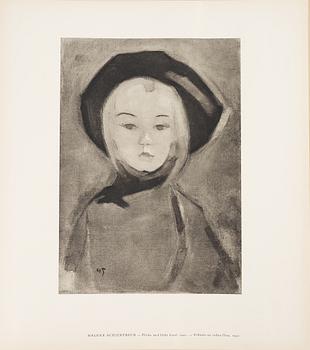 Helene Schjerfbeck, portfolio with 48 offsets. Nordisk Rotogravyr, Stockholm, 1945.