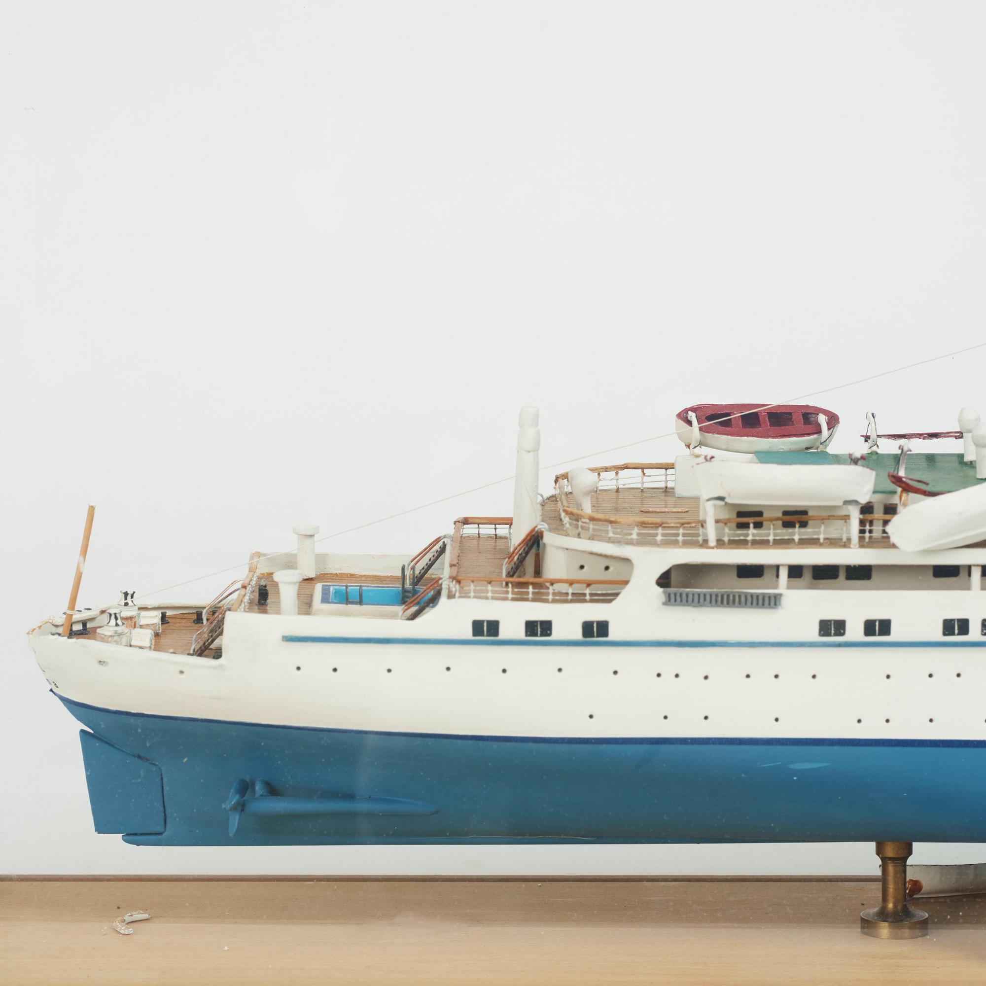 Ship model, M/V Funchal, built by Gunnar Roempke 1988-89.