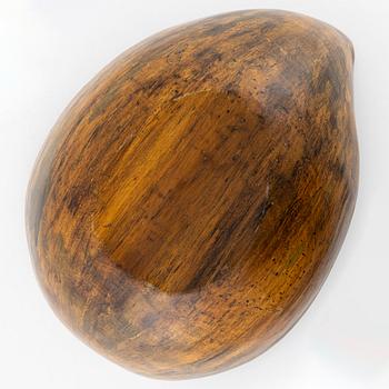 A bowl, wood, late 20th century.
