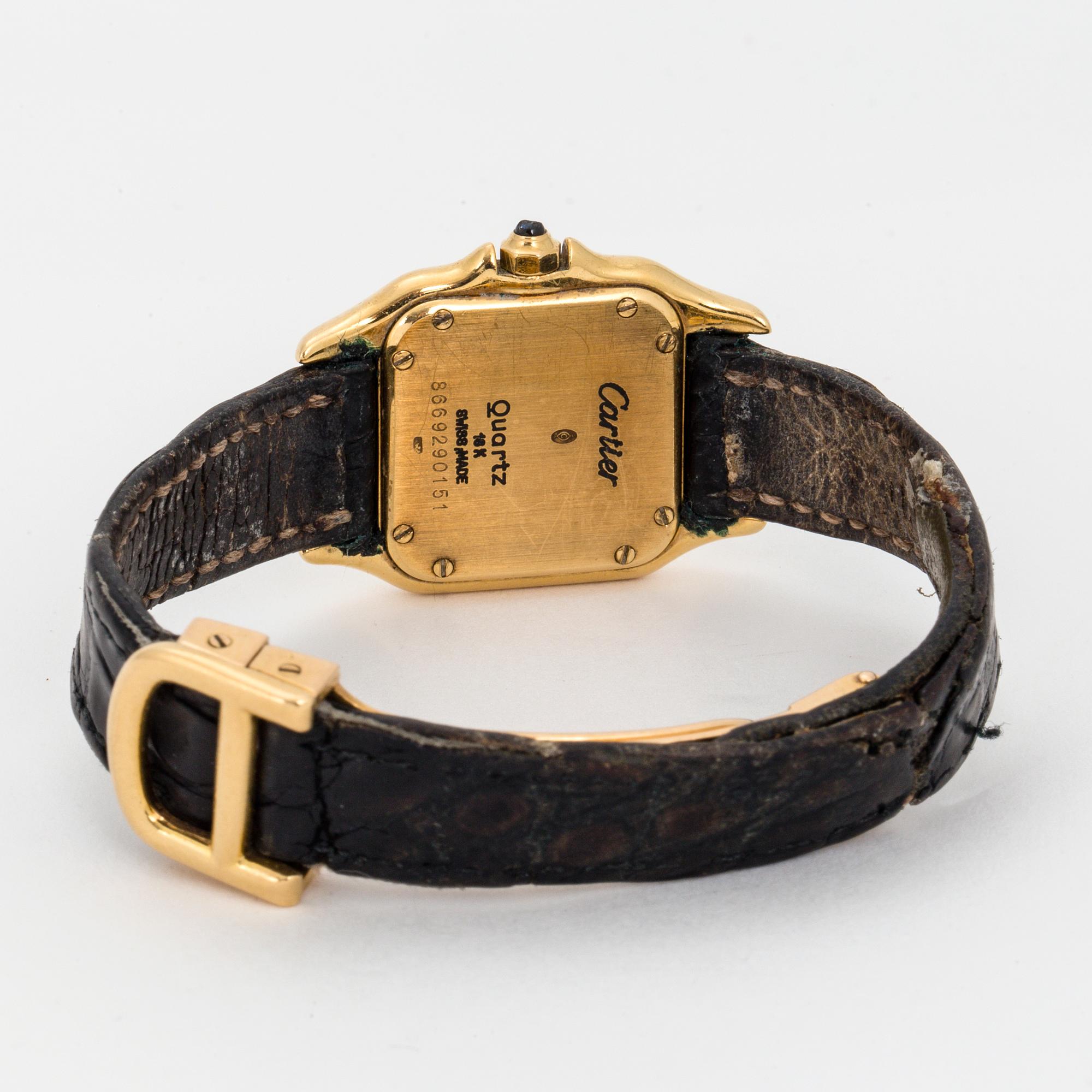 CARTIER, Panthère, wristwatch, 21,5 x 21,5 mm,