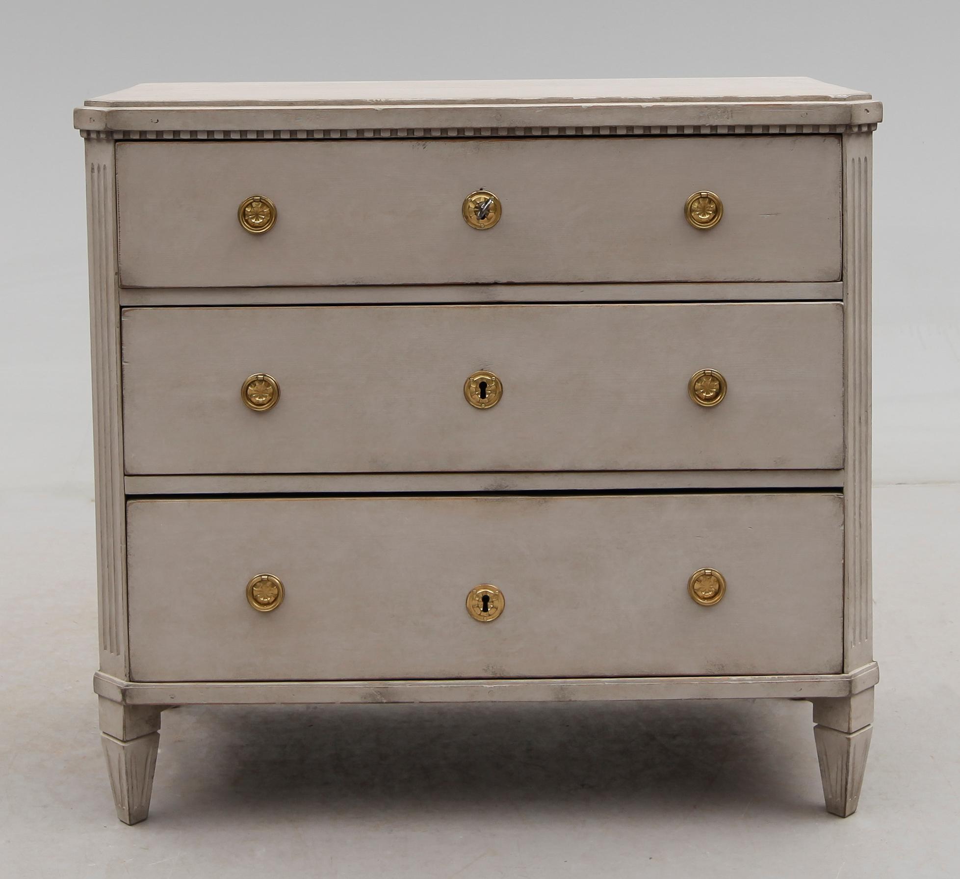 BYRÅ, gustaviansk stil, 1800-talets andra hälft.