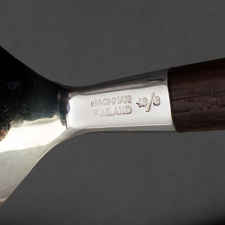 BERTEL GARDBERG, bestickuppsättning 159 dlr "Lion de Luxe", Hackman, Finland, efter 1958, schatull från Stig-Bolaget.