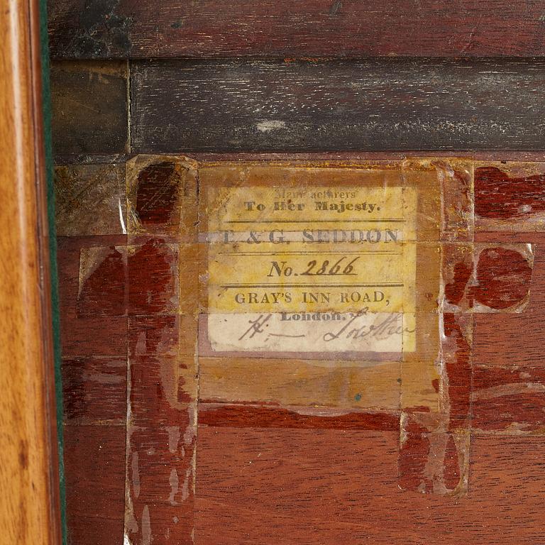 A William IV kingwood and mahogany card table by Thomas & George Seddon (firm active in London 1753/1815-70).