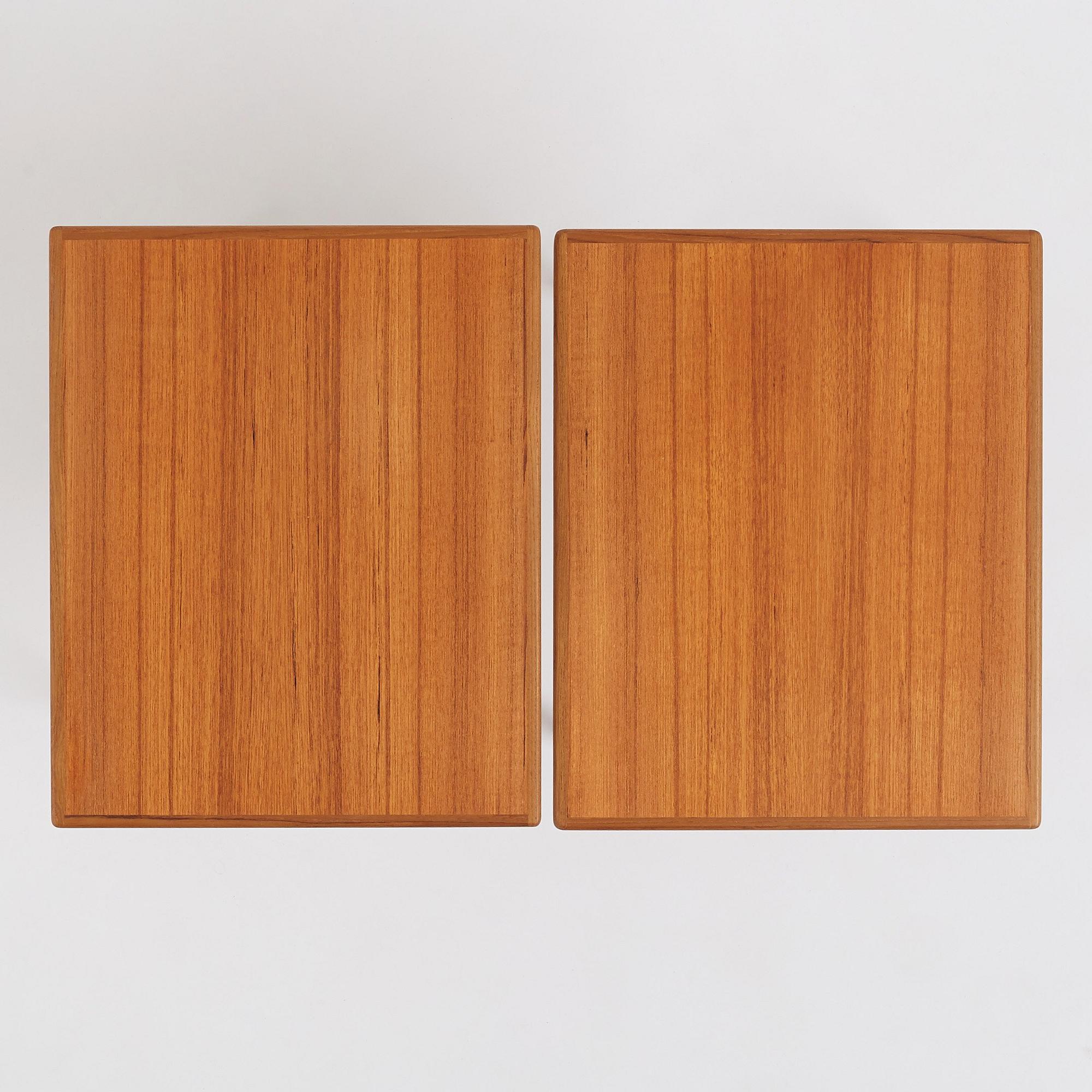 Hans-Agne Jakobsson, a pair of side tables, model "S 608", Hans-Agne Jakobsson AB Åhus/Markaryd, 1950s.